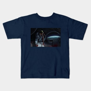 cute little murderous astronaut game Kids T-Shirt